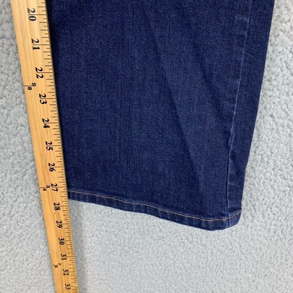 Duluth Trading Jeans Womens 18x28 Straight Fit Blue Denim Stretch - Picture 6 of 8